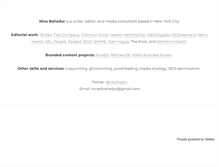 Tablet Screenshot of ninabahadur.com